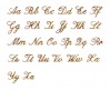 Letters CORSIVO
