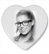 Photoceramics heart shape - monochromatic